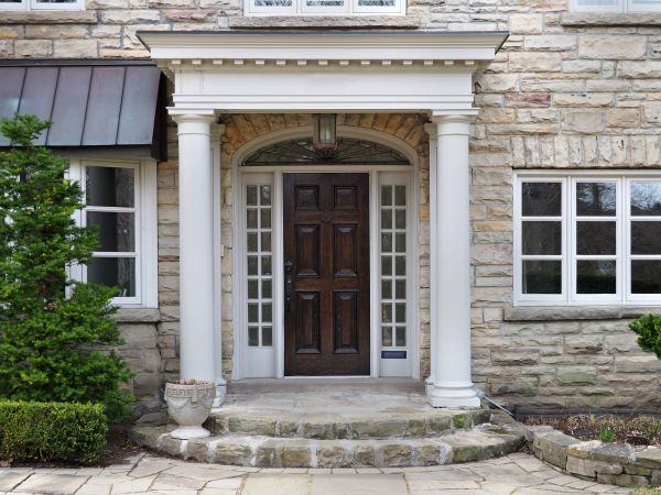 Porch Stone Steps Installation