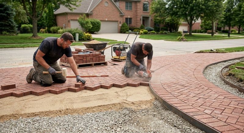 Brick Walkway Installation in Fairfield County, CT